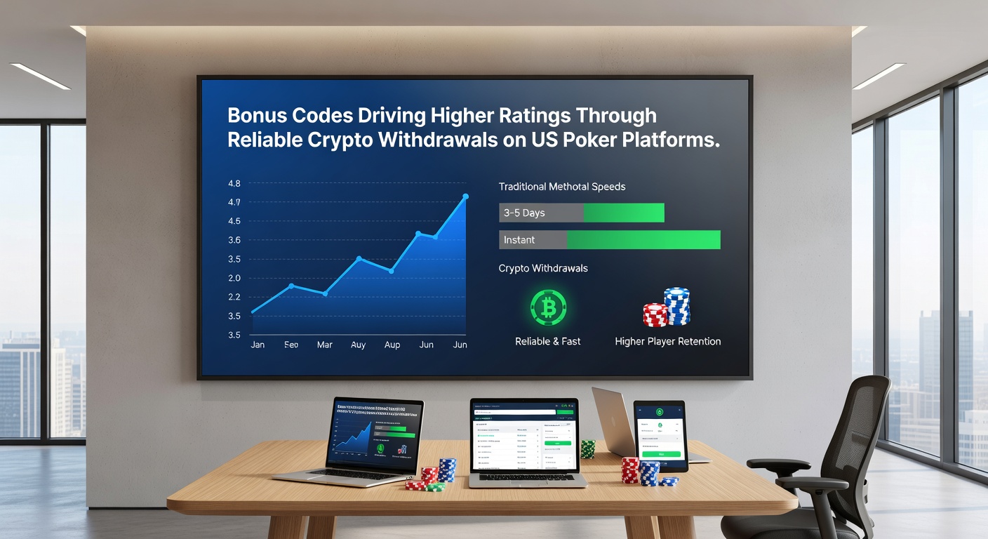 Mobile interface showing confirmed crypto withdrawal from US poker account after bonus code redemption