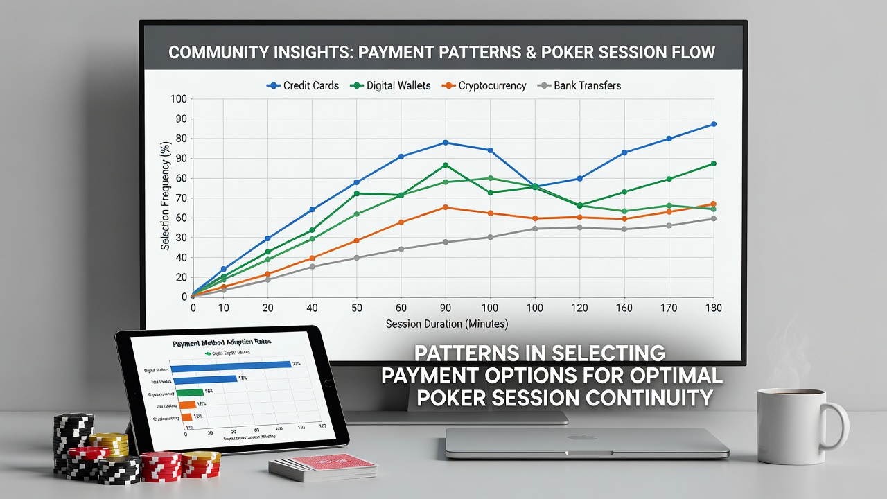 Poker players discussing payment methods in online communities