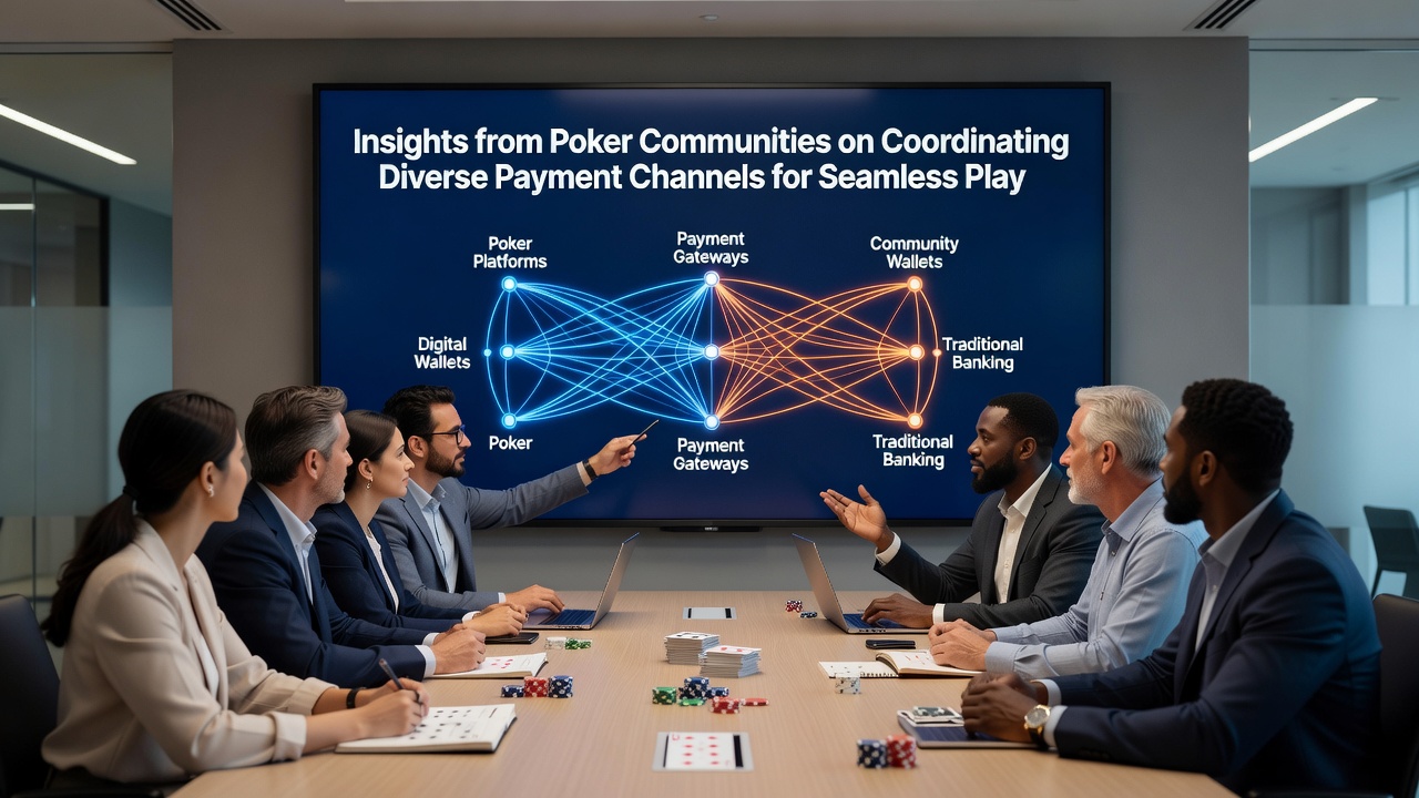 Poker players discussing payment strategies in online communities