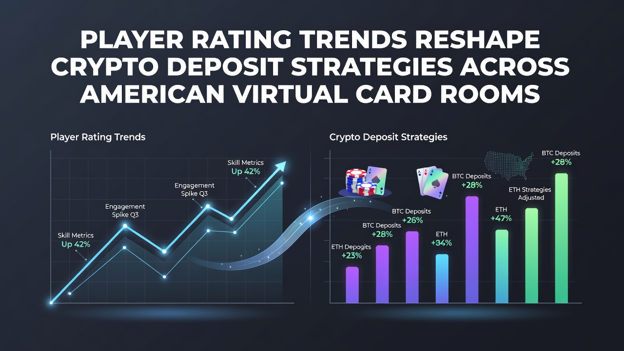 Chart showing player rating trends and crypto deposit patterns in US virtual card rooms during 2026