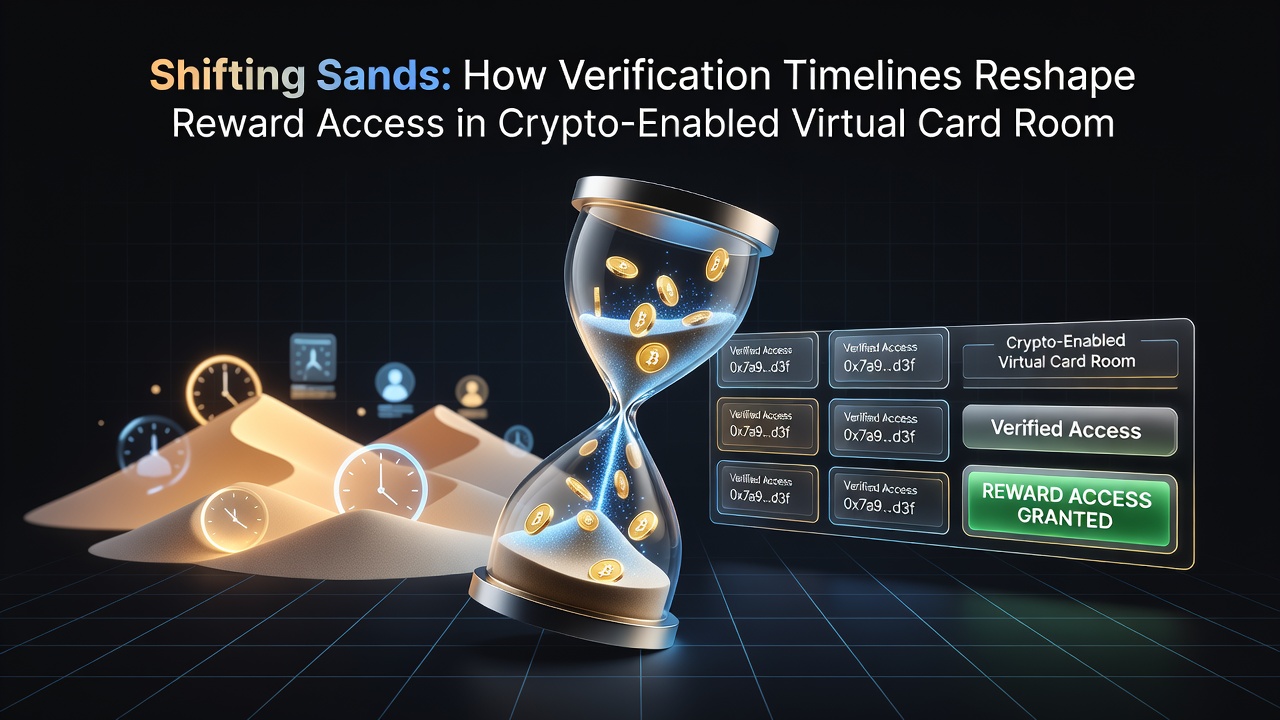 Diagram showing timeline variations for reward access in virtual card rooms