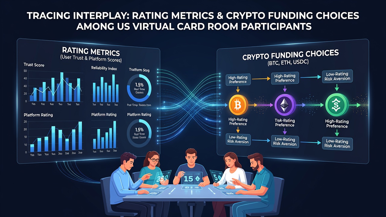 Chart showing rating metrics alongside cryptocurrency deposit volumes on US poker platforms